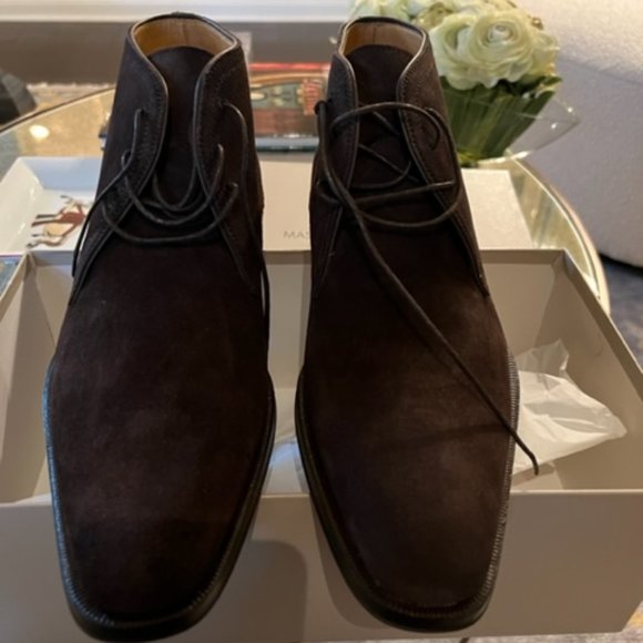 Brand New Massimo Emporio Brown Suede Boots - Picture 1 of 7
